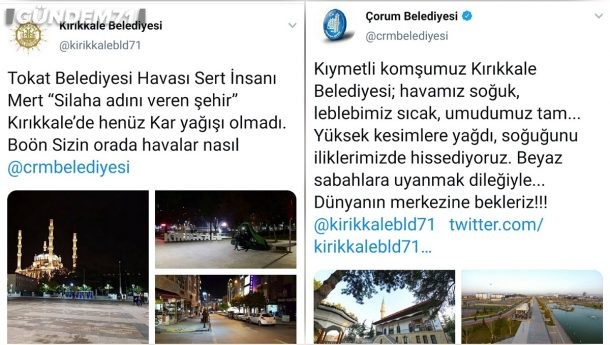 Ak Partili Belediyelerin Twitter’da Başlattığı Kar Diyaloğuna Kırıkkale Belediyesi’de Katıldı