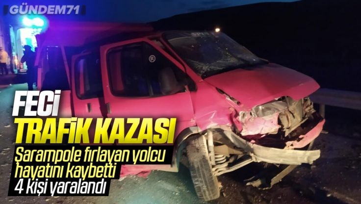 Kırıkkale’de Trafik Kazası; 1 Kişi Öldü, 4 Kişi Yaralandı