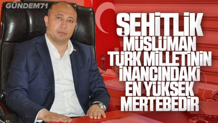 Erdal Baloğlu’ndan 27 Mayıs Ülkücü Şehitleri Anma Günü Mesajı