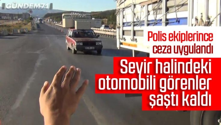 Kırıkkale’de Otomobildekileri Görenler Şaştı Kaldı