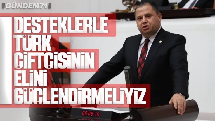 Halil Öztürk, TBMM’de Çiftçilerin Desteklenmesini İstedi