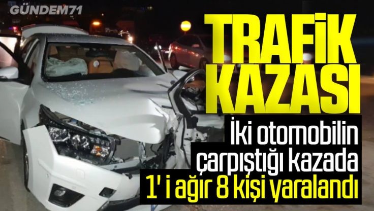 Kırıkkale’de Trafik Kazası; 1’i Ağır 8 Yaralı