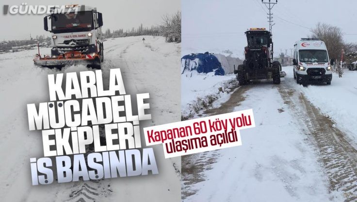 Kırıkkale’de Kapanan Köy Yolları Ulaşıma Açıldı