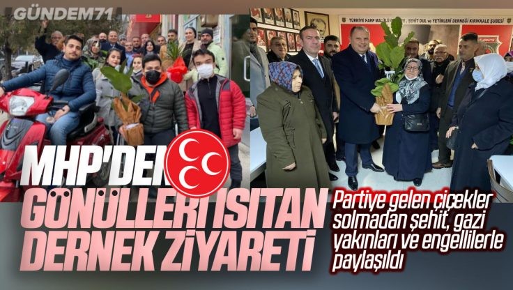 MHP Kırıkkale Heyetinin Dernek Ziyaretlerinde Çiçekler Gönülleri Isıttı