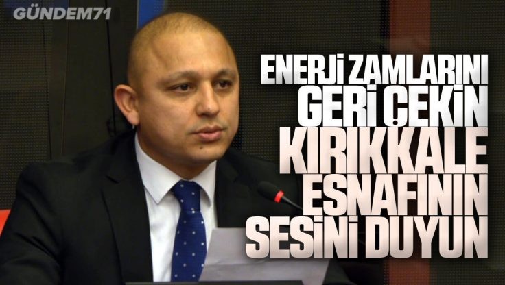 Ahmet Önal Kırıkkale Esnafının Sorunlarını TBMM’de Konuştu