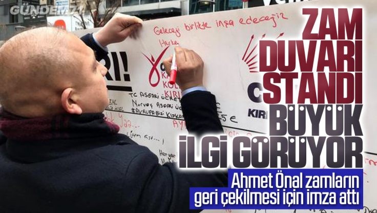 Ahmet Önal Kırıkkale’de Zam Duvarı Standını Ziyaret Etti