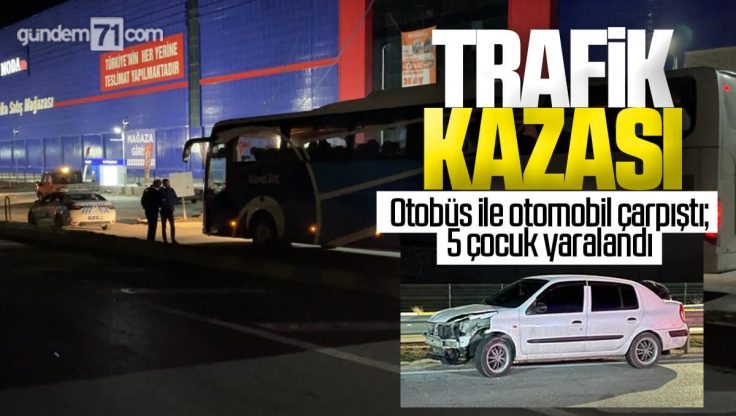 Kırıkkale’de Trafik Kazası; 5 Çocuk Yaralandı