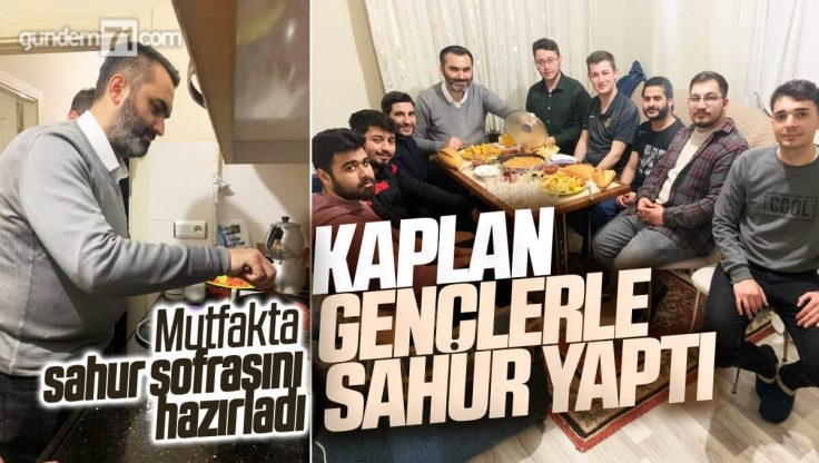 Ak Parti Kırıkkale İl Başkanı Mustafa Kaplan Gençlerle Sahur Yaptı