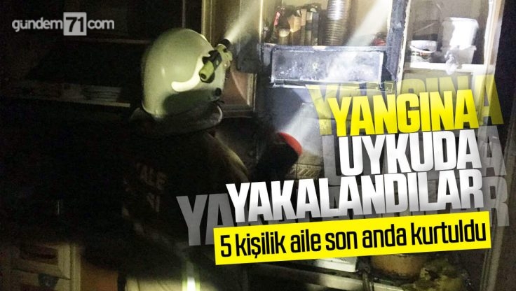 Kırıkkale’de Gece Yangın Çıkan Evde Zarar Oluştu