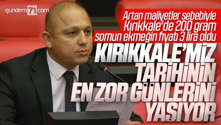 Ahmet Önal; Kırıkkale’miz Tarihinin En Zor, En Karanlık Günlerini Yaşıyor