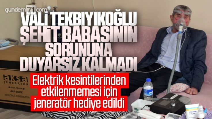 Kırıkkale Valisi Bülent Tekbıyıkoğlu Şehit Babasının Sorununa Duyarsız Kalmadı