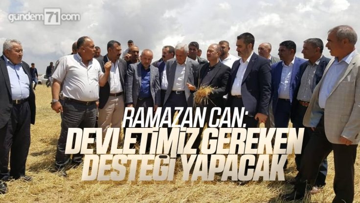 Ramazan Can Kırıkkale’de Dolu Afetine Maruz Kalan Köylerde İncelemelerde Bulundu