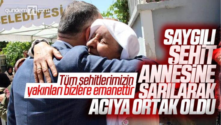 Kırıkkale Belediye Başkanı Mehmet Saygılı Şehit Annesine Sarılarak Bir Kez Daha Acıya Ortak Oldu