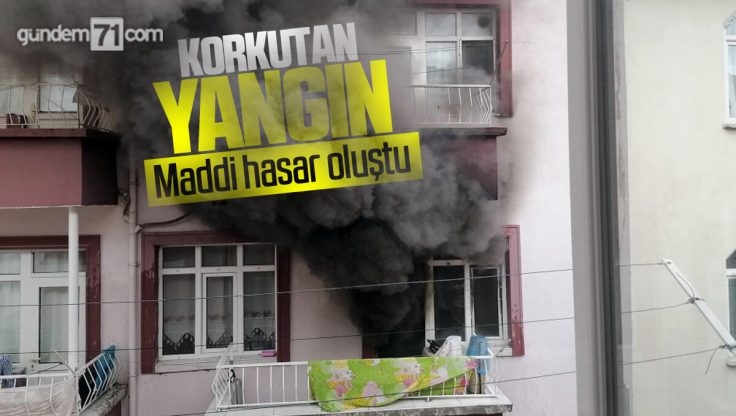 Kırıkkale’de Yangın; Mutfak Kullanılmaz Hale Geldi