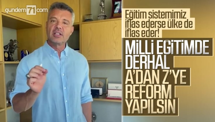 Kırıkkale’li İş Adamı Sadettin Saran’dan ‘Eğitimde Reform’ Çağrısı