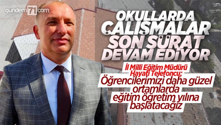 Kırıkkale’de Okullarda Bakım Onarım, Güçlendirme ve Tadilat Çalışmaları Devam Ediyor