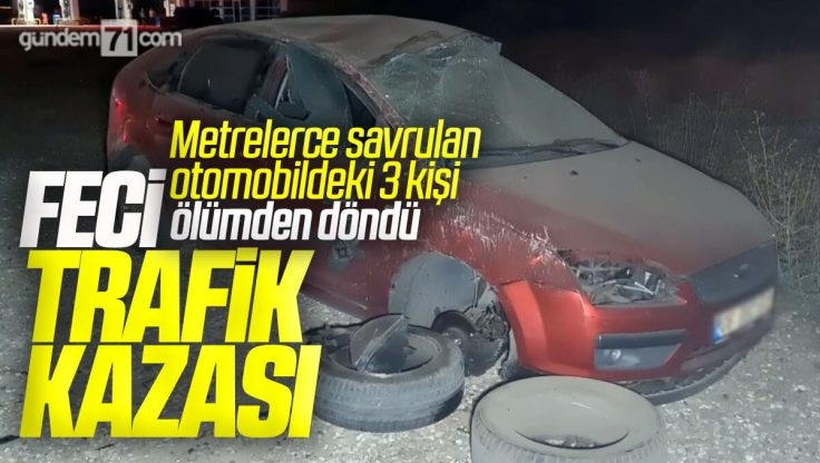 Kırıkkale’de Trafik Kazası; 3 Kişi Yaralandı