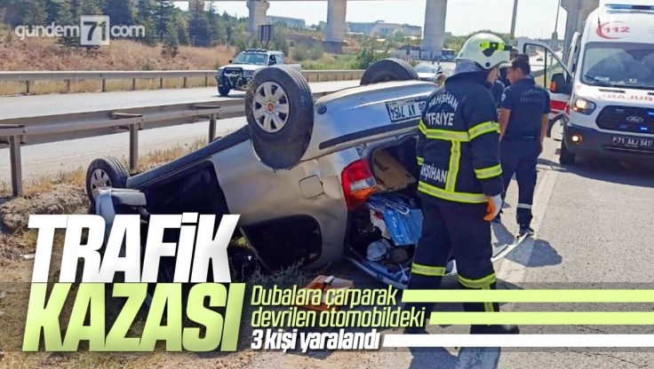 Kırıkkale’de Trafik Kazası; 3 Kişi Yaralandı