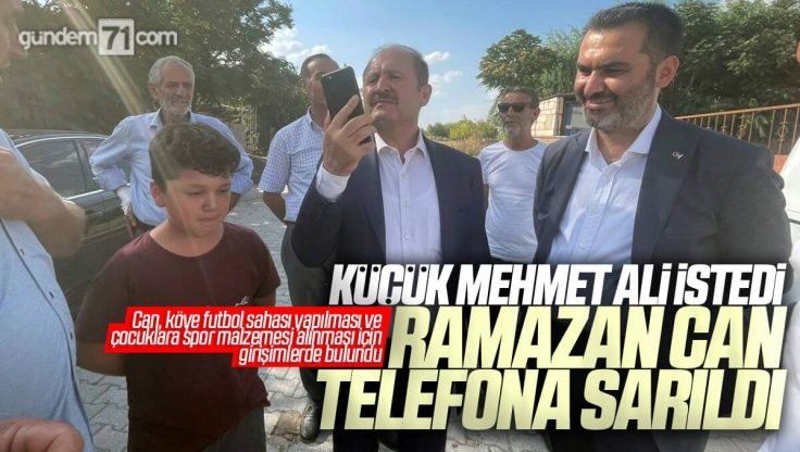 AK Parti Kırıkkale Milletvekili Ramazan Can Küçük Mehmet Ali’nin ‘Futbol Sahası’ İsteği İçin Devreye Girdi