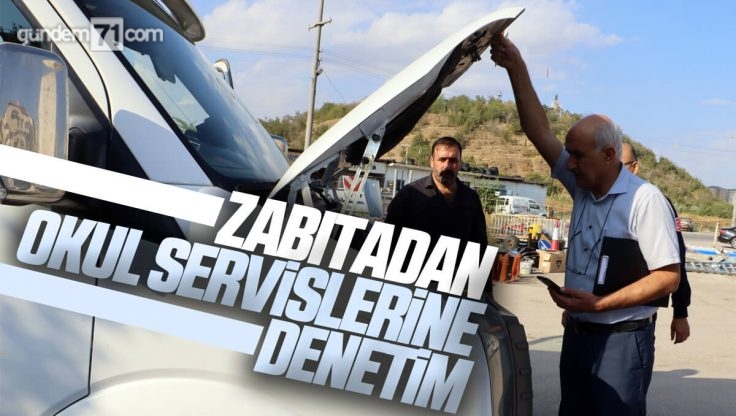 Kırıkkale’de Okul Servislerine Zabıta Denetimi