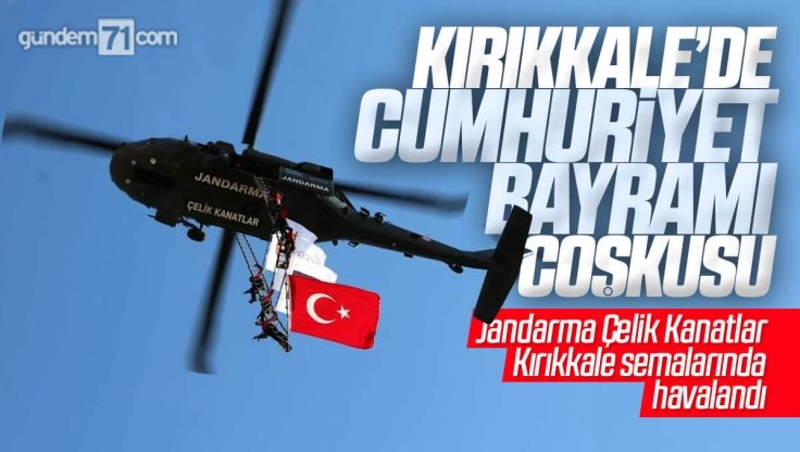 Çelik Kanatlar ve Jandarma Mehteran Takımı Kırıkkale’de Gösteri Yaptı