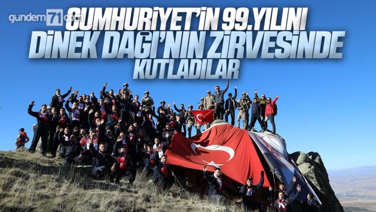 Kırıkkale’de 29 Ekim Cumhuriyet Bayramı Geleneksel Dinek Dağı Zirve Tırmanışı Gerçekleştirildi