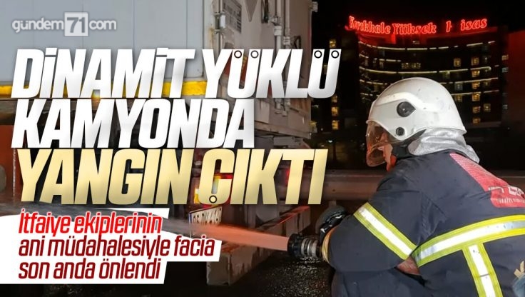 Kırıkkale’de Seyir Halindeki Dinamit Yüklü Kamyonda Yangın Söndürüldü