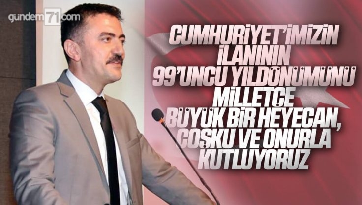 Kırıkkale Valisi Bülent Tekbıyıkoğlu’dan 29 Ekim Cumhuriyet Bayramı Kutlama Mesajı