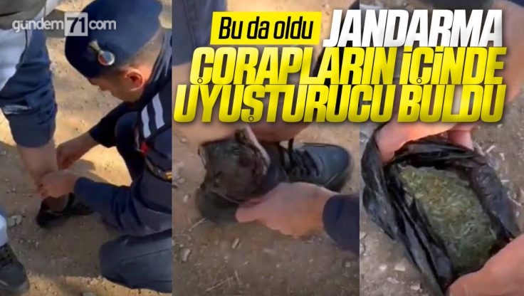 Kırıkkale’de Jandarma Çorapların İçinde Uyuşturucu Buldu