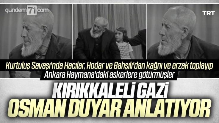 Kırıkkale’li Gazi Osman Duyar Büyük Taarruz Anılarını TRT Arşiv’de Anlatıyor