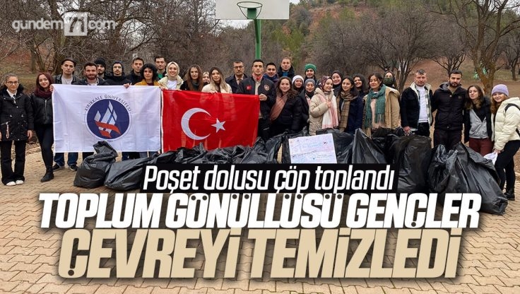 Kırıkkale’de Toplum Gönüllüsü Gençlerden Çevre Temizliği