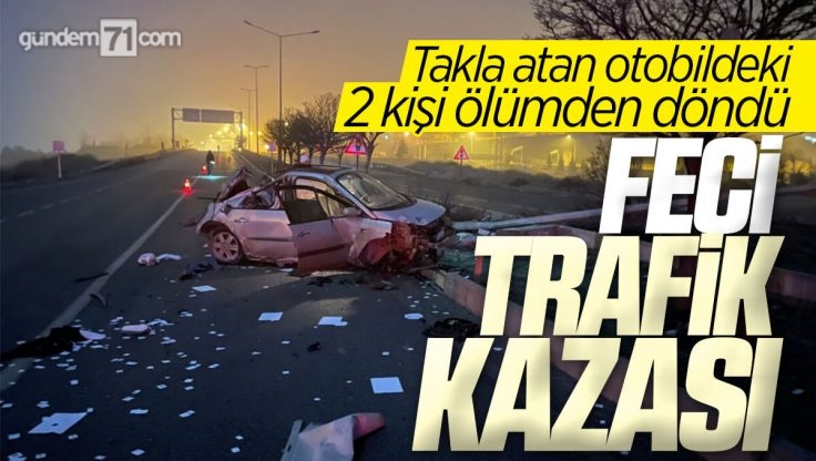 Kırıkkale’de Feci Trafik Kazası; 2 Kişi Yaralandı