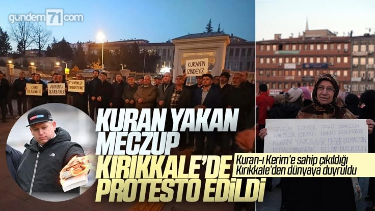 İsveç’te Kur’an-ı Kerim’in Yakılması Kırıkkale’de Protesto Edildi