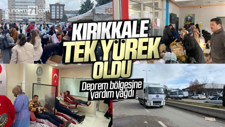 Kırıkkale’de Vatandaşların Gayreti İle Toplanan Ürünler Dualarla Deprem Bölgesine Gönderildi