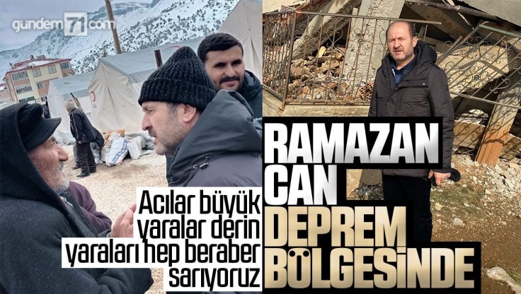 Ramazan Can Kahramanmaraş’ta Deprem Bölgesinde Depremzedeler İle Bir Araya Geldi