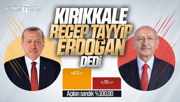 Kırıkkale 2. Tur Cumhurbaşkanlığı Seçim Sonuçları 28 Mayıs 2023