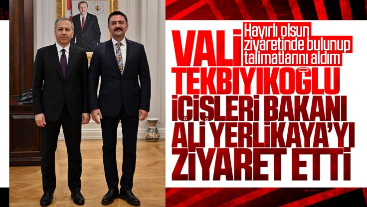 Kırıkkale Valisi Bülent Tekbıyıkoğlu İçişleri Bakanı Ali Yerlikaya’yı Ziyaret Etti