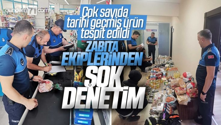 Kırıkkale’de Zabıta Ekiplerinden Şok Denetim