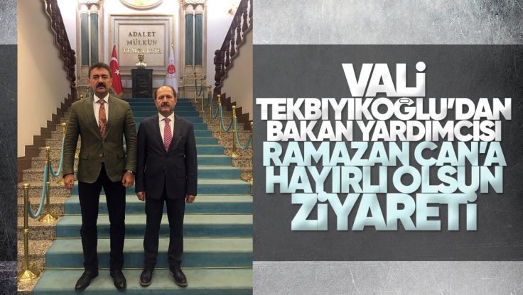 Kırıkkale Valisi Bülent Tekbıyıkoğlu’dan Adalet Bakanı Yardımcısı Ramazan Can’a Ziyaret