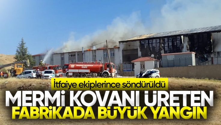 Kırıkkale’de Mermi Kovanı Üreten Fabrikada Çıkan Yangın İtfaiye Ekiplerince Söndürüldü