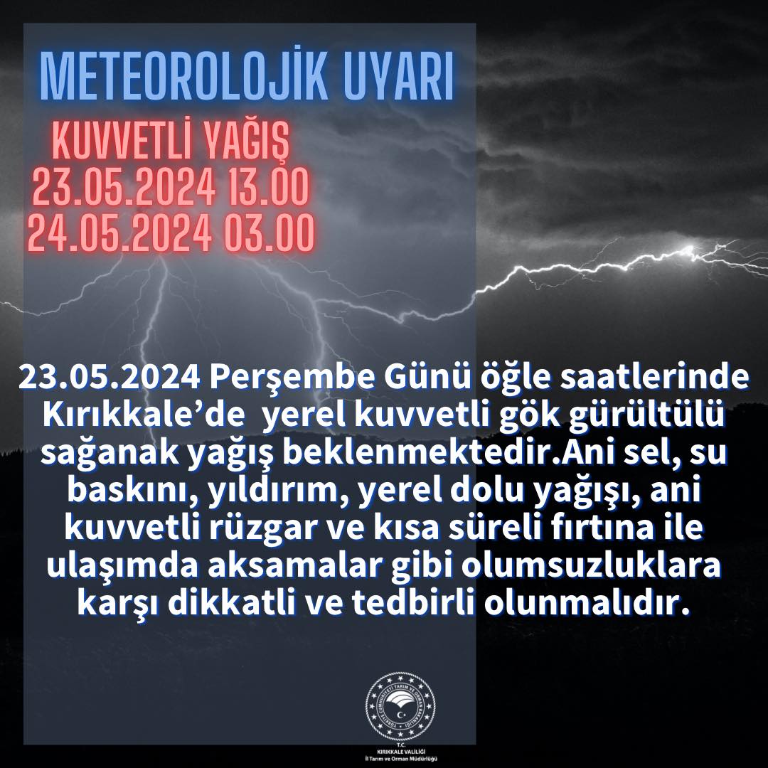 443718832_1865313233986529_96337221029885361_n Meteoroloji Uyardı! Kırıkkale Dahil 15 İlde Sağanak Yağış Bekleniyor