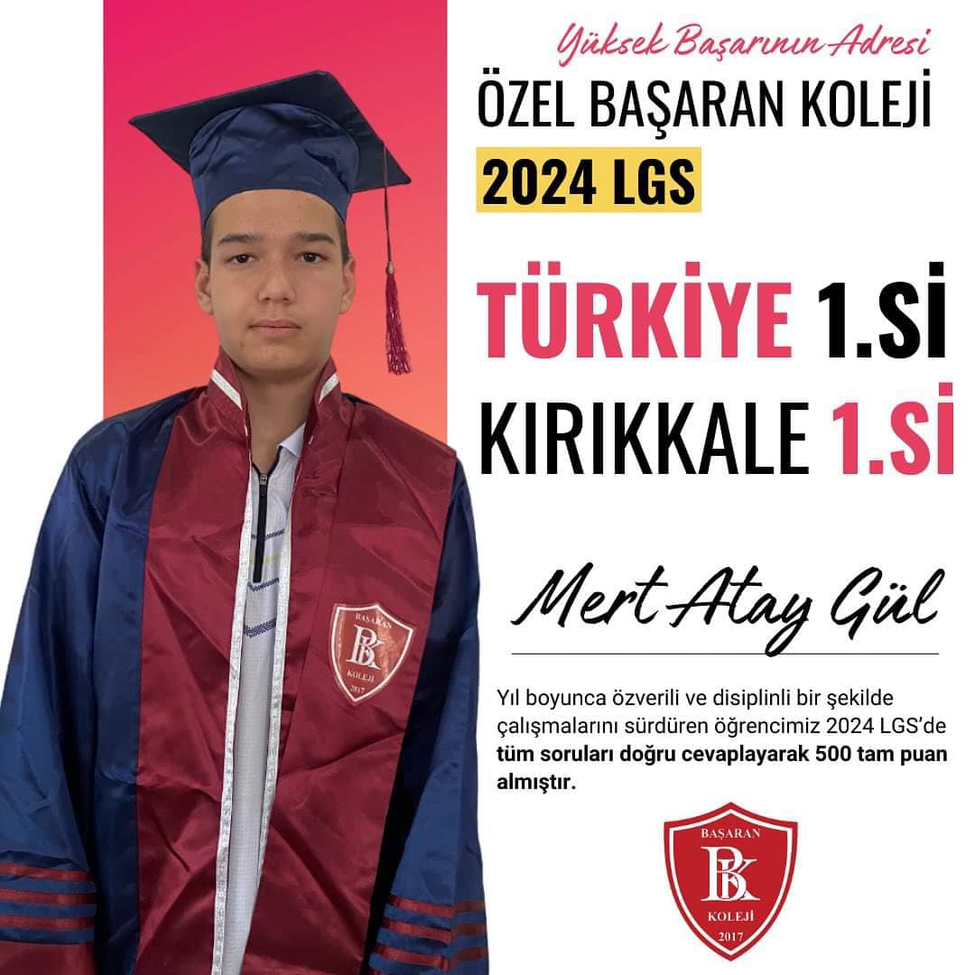 449365203_2185232205156129_4881616949538881500_n Kırıkkale'den Başarılı Öğrenci Mert LGS'de Türkiye Birincisi Oldu