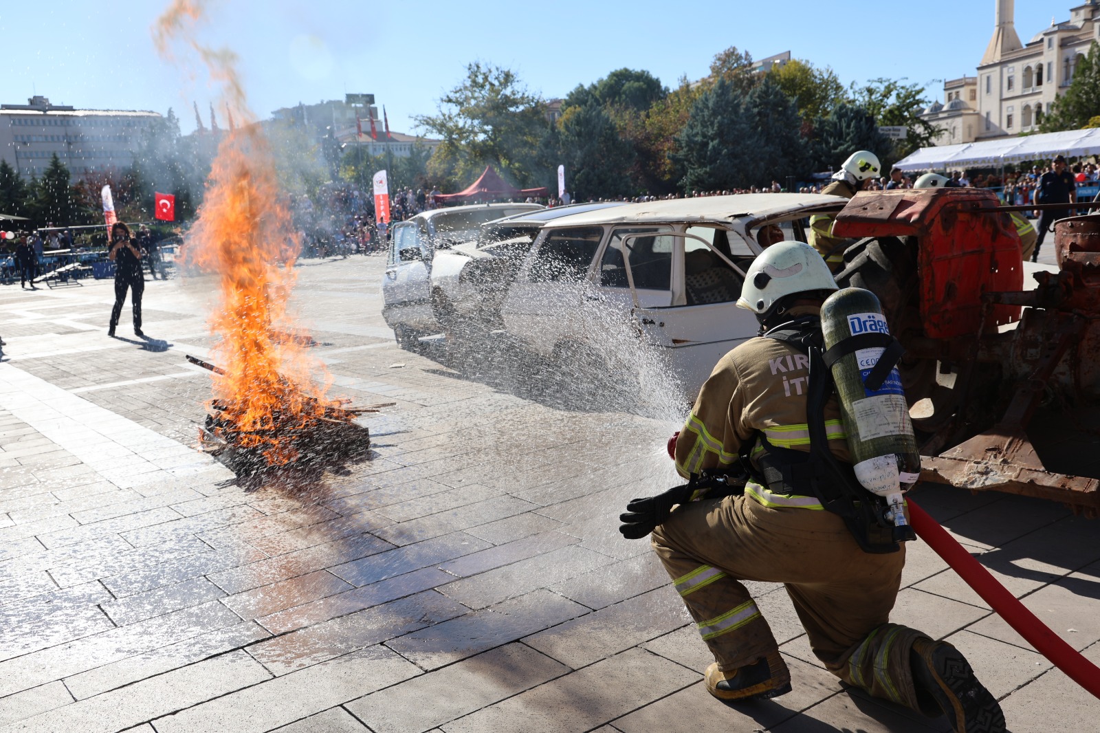 IMG-20240928-WA0041 Kırıkkale İtfaiyesi Gerçeği Aratmayan Tatbikata İmza Attı