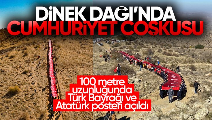 Kırıkkale’de 101. Yıl Cumhuriyet Coşkusu: Dinek Dağı Zirvesine Bayrak Yürüyüşü