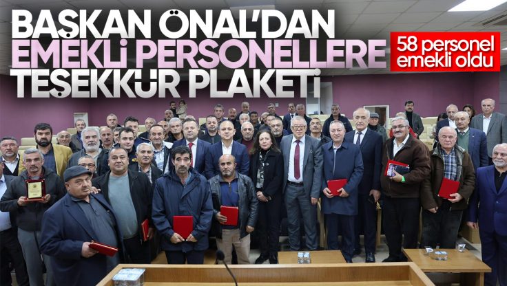 Kırıkkale Belediye Başkanı Ahmet Önal’dan Emekli Personellere Teşekkür Plaketi