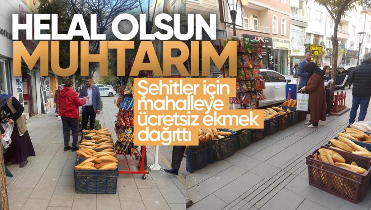 Kırıkkale Ovacık Mahalle Muhtarından Takdirlik Hareket: Şehitler İçin Ücretsiz Ekmek Dağıttı