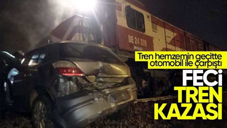 Kırıkkale’de Tren Hemzemin Geçitte Araç İle Çarpıştı