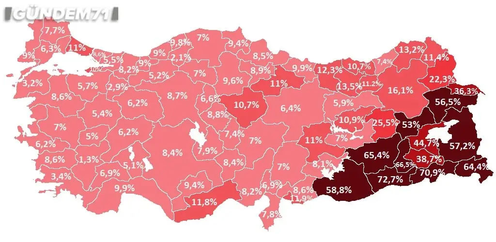 kacak-elektrik Türkiye'nin Kaçak Elektrik Haritası! İşte Kırıkkale'nin Oranı