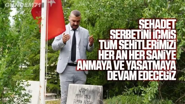 Kırıkkale Ülkü Ocakları 27 Mayıs Ülkücü Şehitleri Anma Günü Nedeniyle Şehitleri Ziyaret Etti