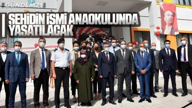 Kırıkkale’de Şehidin İsmi Anaokulunda Yaşatılacak